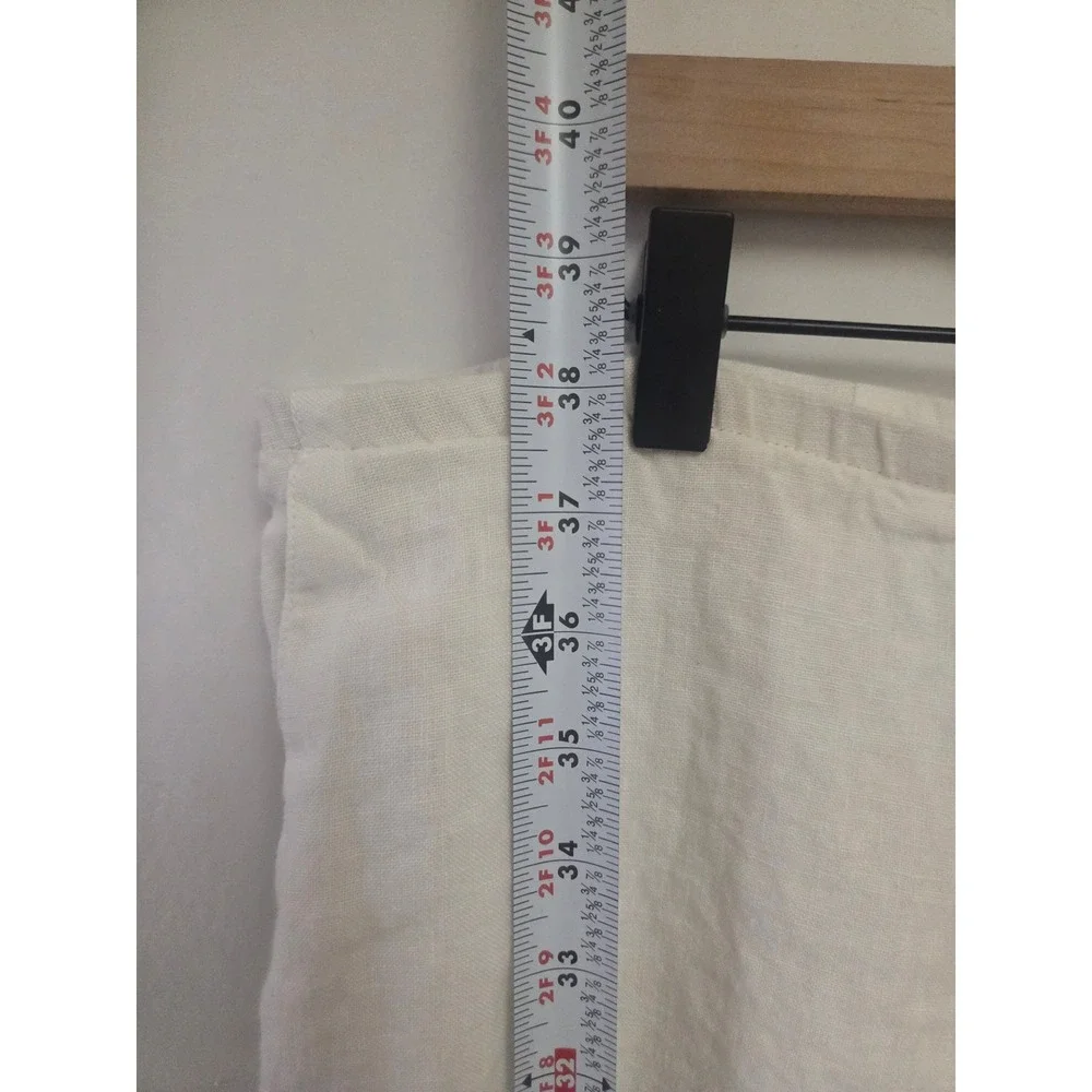 J.‎ Jill Love Linen Pants Womens Medium Petite Cream Off White Straight Leg